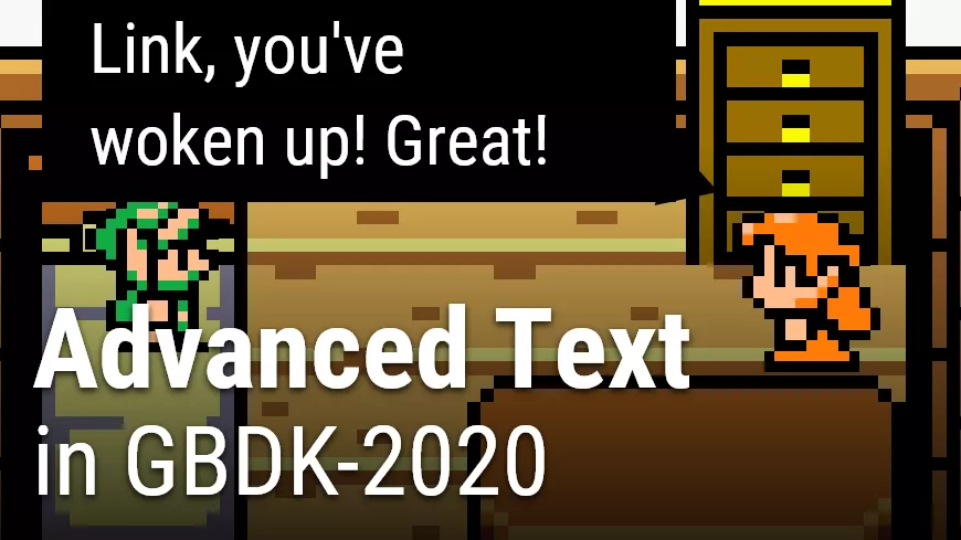 drawing advanced text in gbdk 2020