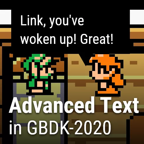 Drawing Advanced Text in GBDK 2020