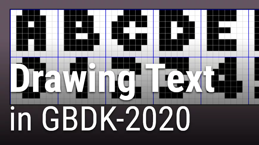 drawing text in gbdk 2020