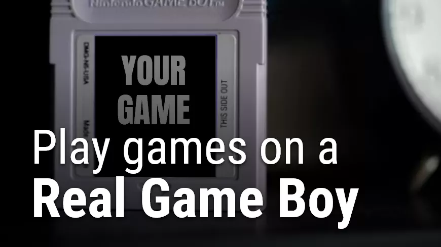 play games on a real game boy