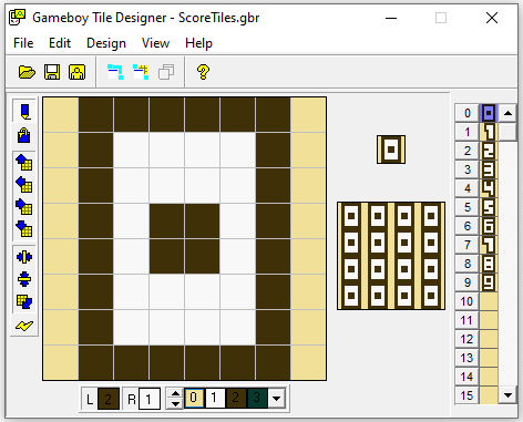 Flappy Bird Score Tiles in GBTD