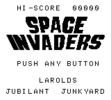 Space Invaders Start Screen