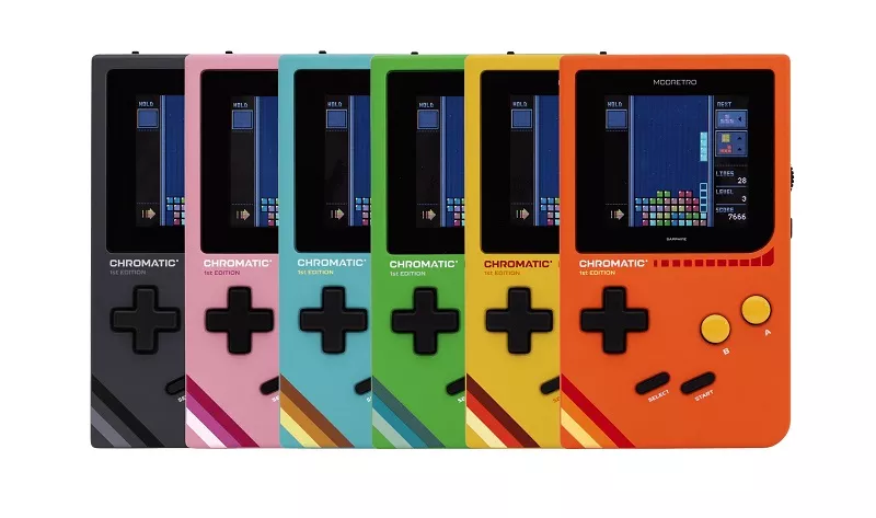 Relive your childhood with Chromatic, the ultimate retro cartridge gaming console. To celebrate our launch, we're including our new Tetris® for Chromatic, free of charge. Tetris Ⓡ and © 1985-2024 Tetris Holding.