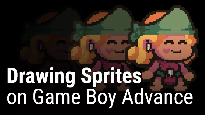 Drawing sprites for game boy advance with butano game engine