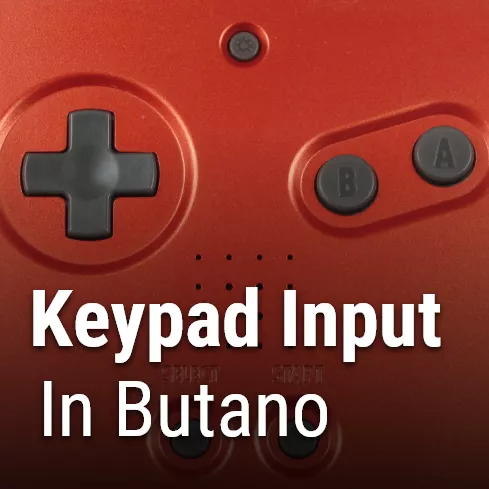 keypad input in butano game engine