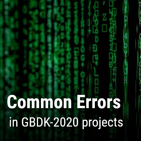 common errors in gbdk-2020 projects